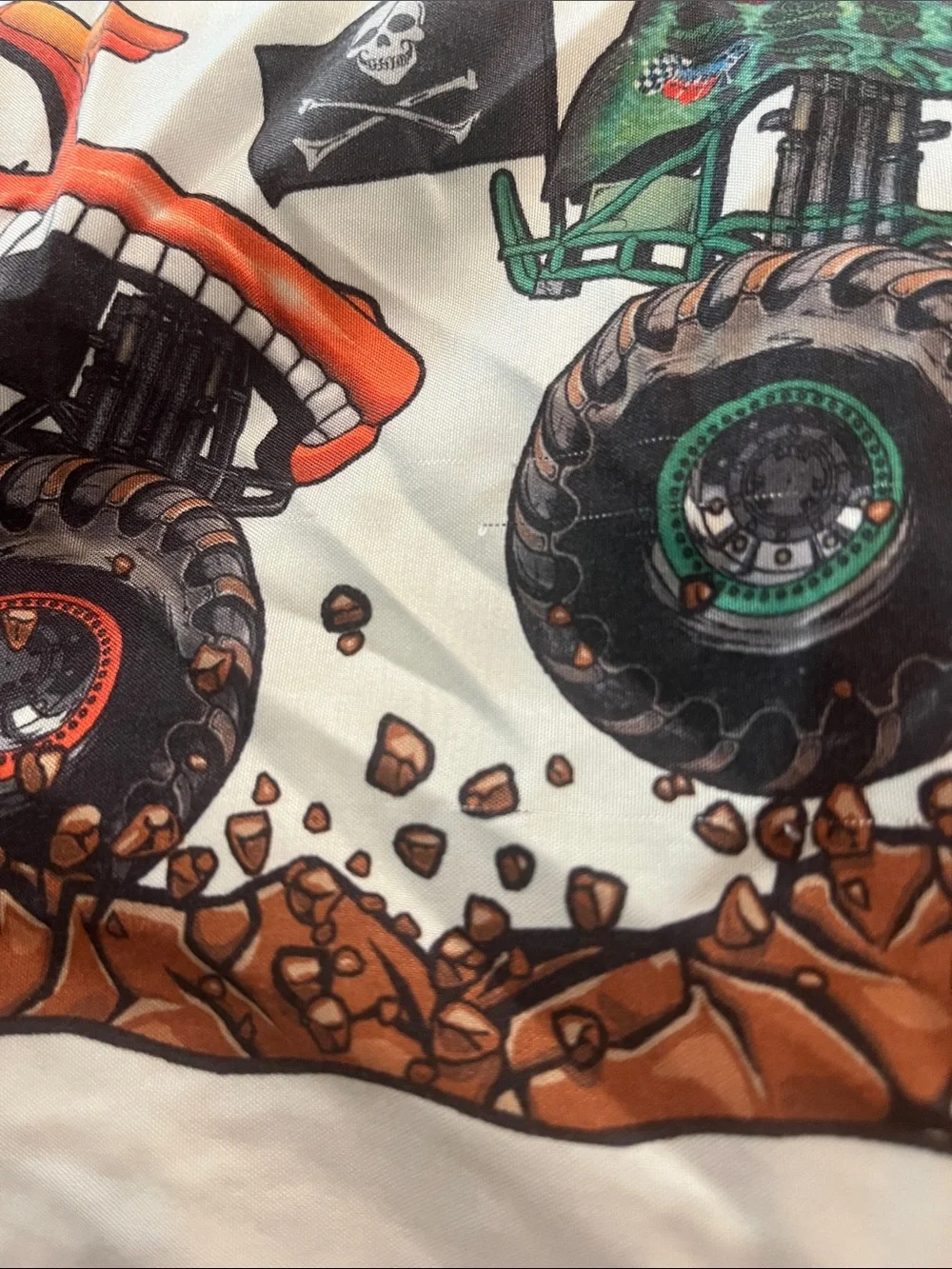 Monster Jam Kids Twin Sheet Set - fitted, flat, and pillowcase
